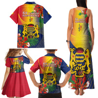 Chad Independence Day Family Matching Tank Maxi Dress and Hawaiian Shirt Happy 64 Years Of Independence - Wonder Print Shop