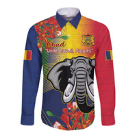 Chad Independence Day Long Sleeve Button Shirt Happy 64 Years Of Independence - Wonder Print Shop