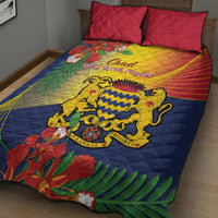 Chad Independence Day Quilt Bed Set Happy 64 Years Of Independence - Wonder Print Shop