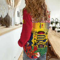 Chad Independence Day Women Casual Shirt Happy 64 Years Of Independence - Wonder Print Shop