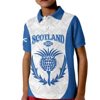Scotland Rugby 2025 Custom Kid Polo Shirt Come On Thistle
