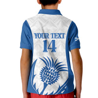 Scotland Rugby 2025 Custom Kid Polo Shirt Come On Thistle