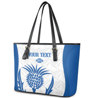 Scotland Rugby 2025 Custom Leather Tote Bag Come On Thistle