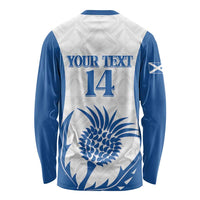 Scotland Rugby 2025 Custom Long Sleeve Shirt Come On Thistle