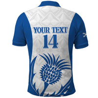 Scotland Rugby 2025 Custom Polo Shirt Come On Thistle