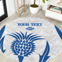 Scotland Rugby 2025 Custom Round Carpet Come On Thistle