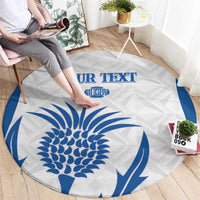 Scotland Rugby 2025 Custom Round Carpet Come On Thistle