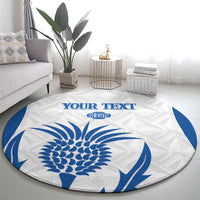 Scotland Rugby 2025 Custom Round Carpet Come On Thistle