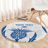 Scotland Rugby 2025 Custom Round Carpet Come On Thistle