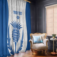 Scotland Rugby 2025 Custom Window Curtain Come On Thistle