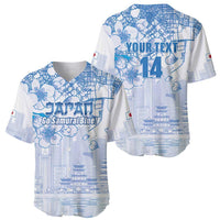 Custom Japan Football Baseball Jersey Go Samurai Blue Sakura Tokyo Style