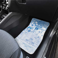 Custom Japan Football Car Mats Go Samurai Blue Sakura Tokyo Style