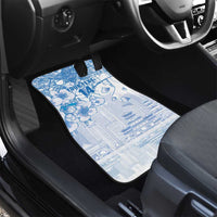 Custom Japan Football Car Mats Go Samurai Blue Sakura Tokyo Style