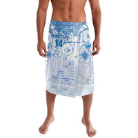 Custom Japan Football Lavalava Go Samurai Blue Sakura Tokyo Style