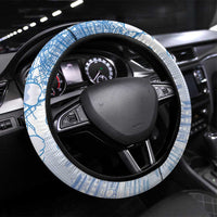 Japan Football Steering Wheel Cover Go Samurai Blue Sakura Tokyo Style