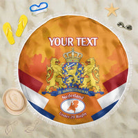 Custom Netherlands Rugby Beach Blanket 2024 Go Champions Nederland - Wonder Print Shop