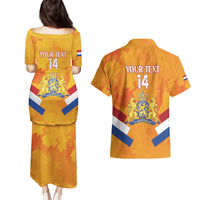 Custom Netherlands Rugby Couples Matching Puletasi and Hawaiian Shirt 2024 Go Champions Nederland - Wonder Print Shop