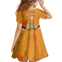 Custom Netherlands Rugby Kid Short Sleeve Dress 2024 Go Champions Nederland - Wonder Print Shop