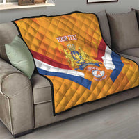 Custom Netherlands Rugby Quilt 2024 Go Champions Nederland - Wonder Print Shop