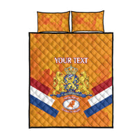 Custom Netherlands Rugby Quilt Bed Set 2024 Go Champions Nederland - Wonder Print Shop