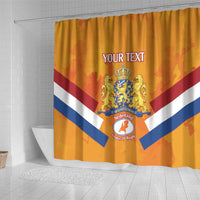 Custom Netherlands Rugby Shower Curtain 2024 Go Champions Nederland