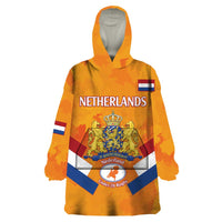 Custom Netherlands Rugby Wearable Blanket Hoodie 2024 Go Champions Nederland - Wonder Print Shop