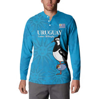 Custom Uruguay Rugby Button Sweatshirt 2024 Go Champions Southern Lapwing - Wonder Print Shop