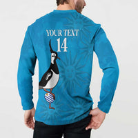 Custom Uruguay Rugby Button Sweatshirt 2024 Go Champions Southern Lapwing - Wonder Print Shop