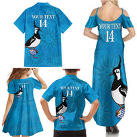 Custom Uruguay Rugby Family Matching Summer Maxi Dress and Hawaiian Shirt 2024 Go Champions Southern Lapwing - Wonder Print Shop