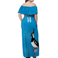 Custom Uruguay Rugby Off Shoulder Maxi Dress 2024 Go Champions Southern Lapwing - Wonder Print Shop