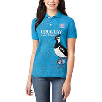 Custom Uruguay Rugby Women Polo Shirt 2024 Go Champions Southern Lapwing - Wonder Print Shop