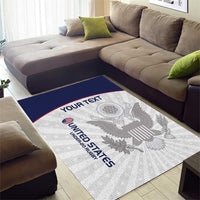 Custom United States Rugby Area Rug 2024 Go Champions Eagles - Wonder Print Shop