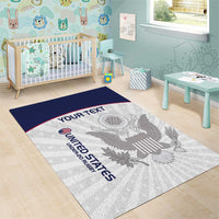 Custom United States Rugby Area Rug 2024 Go Champions Eagles - Wonder Print Shop