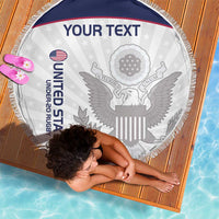 Custom United States Rugby Beach Blanket 2024 Go Champions Eagles - Wonder Print Shop