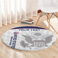 Custom United States Rugby Round Carpet 2024 Go Champions Eagles