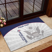 Custom United States Rugby Rubber Doormat 2024 Go Champions Eagles - Wonder Print Shop