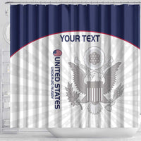 Custom United States Rugby Shower Curtain 2024 Go Champions Eagles