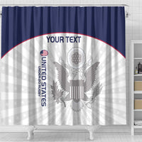 Custom United States Rugby Shower Curtain 2024 Go Champions Eagles