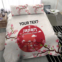 Custom Japan Rugby Bedding Set 2024 Go Champions Cherry Blossoms - Wonder Print Shop