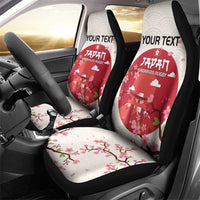 Custom Japan Rugby Car Seat Cover 2024 Go Champions Cherry Blossoms - Wonder Print Shop