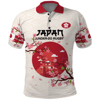 Custom Japan Rugby Polo Shirt 2024 Go Champions Cherry Blossoms - Wonder Print Shop