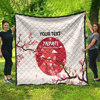 Custom Japan Rugby Quilt 2024 Go Champions Cherry Blossoms - Wonder Print Shop
