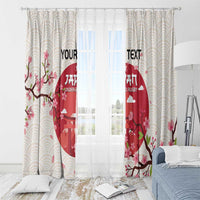 Custom Japan Rugby Window Curtain 2024 Go Champions Cherry Blossoms - Wonder Print Shop