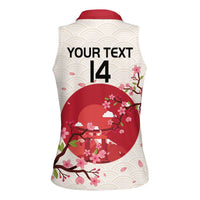 Custom Japan Rugby Women Sleeveless Polo Shirt 2024 Go Champions Cherry Blossoms - Wonder Print Shop