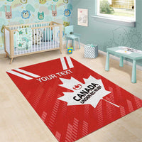 Custom Canada Rugby Area Rug 2024 Go Champions Maple Leaf - Wonder Print Shop