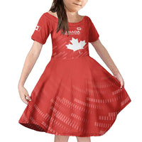 Custom Canada Rugby Family Matching Long Sleeve Bodycon Dress and Hawaiian Shirt 2024 Go Champions Maple Leaf - Wonder Print Shop