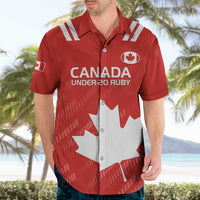 Custom Canada Rugby Hawaiian Shirt 2024 Go Champions Maple Leaf - Wonder Print Shop