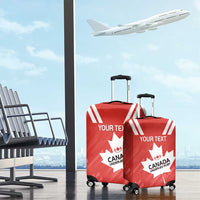 Custom Canada Rugby Luggage Cover 2024 Go Champions Maple Leaf - Wonder Print Shop