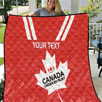 Custom Canada Rugby Quilt 2024 Go Champions Maple Leaf - Wonder Print Shop