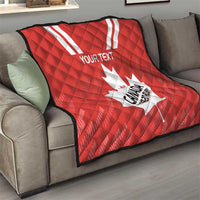Custom Canada Rugby Quilt 2024 Go Champions Maple Leaf - Wonder Print Shop